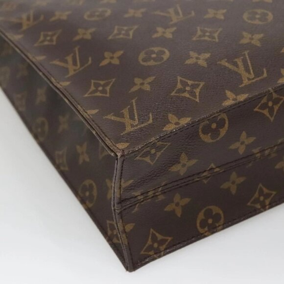LOUIS VUITTON Monogram Sac Plat Hand Bag M51140 LV Auth 137346 - Picture 4 of 16